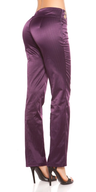 pants with studs and glitter Purple